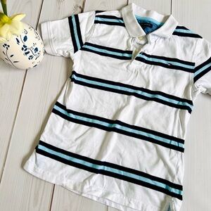 Tommy Hilfiger White and Black Polo Shirt